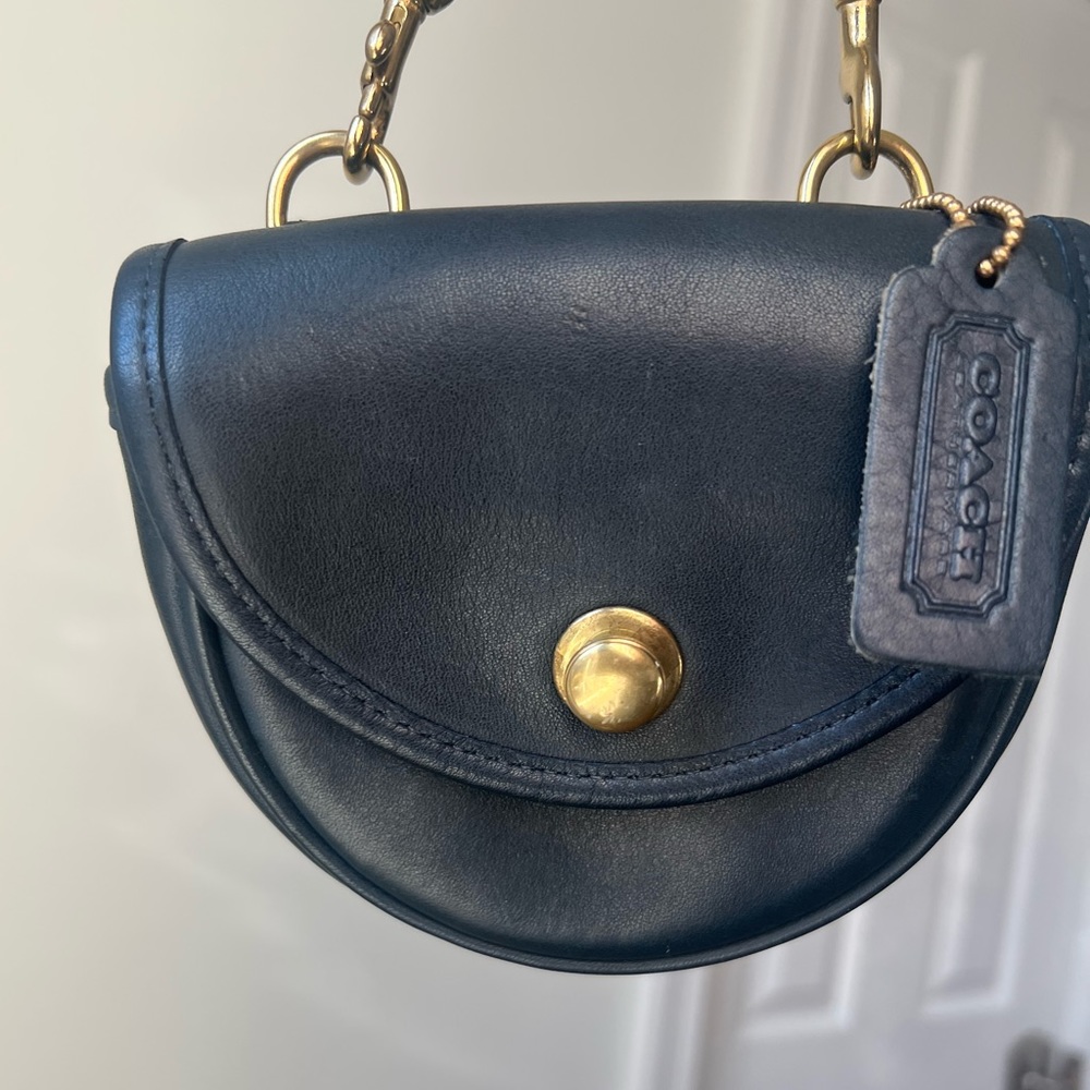 Vintage-Style Coach Mini Belt and Crossbody Bag